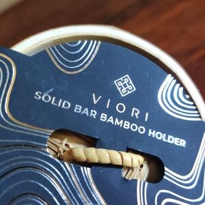 Viori Natural Bamboo Bar Holder Shampoo/Conditioner Bar Soap Holder